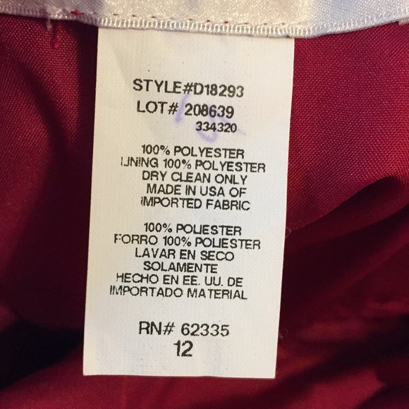 NWT David’s Bridal Apple Sleeveless Dress 12 - Picture 7 of 7